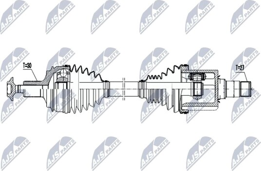 Nty Drivaksel NTY NPW ME 063 Nty Drivaksel NTY NPW ME 063