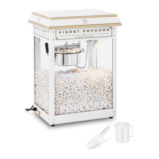 Royal Catering Popcornmaskin - hvit og gull 10011101 Royal Catering Popcornmaskin - hvit og gull 10011101