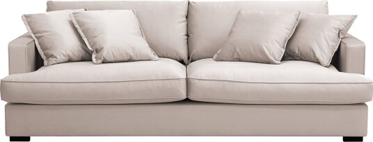 Rossita Lyx 2,5 seters ekstra dyp sofa i fløyel Beige
