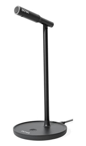 Boya BY-CM1 Desktop USB Mikrofon med Type C Utgang og Justerbar Vinkel Svart Boya BY-CM1 Desktop USB Mikrofon med Type C Utgang og Justerbar Vinkel Svart