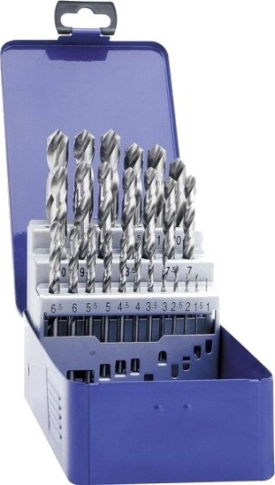 Exact 32004 Hss Metallspiralbor-Sett 25 Deler Slipt Din 338 Sylinderskaft 1 Sett