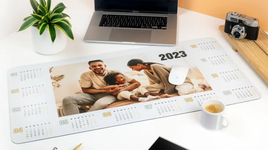 smartphoto Musematte med kalender XXL
