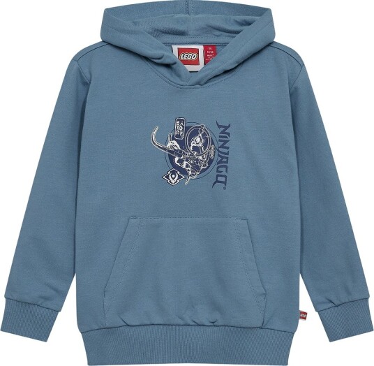 LEGO® Ninjago Hettegenser   LWSian 705   Blå m. Trykk   LEGO® Wear   9 år (134)   Hettegenser Lyseblå Marineblå