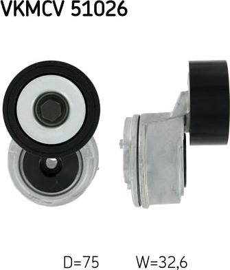 Strammehjul kilerem SKF VKMCV 51026