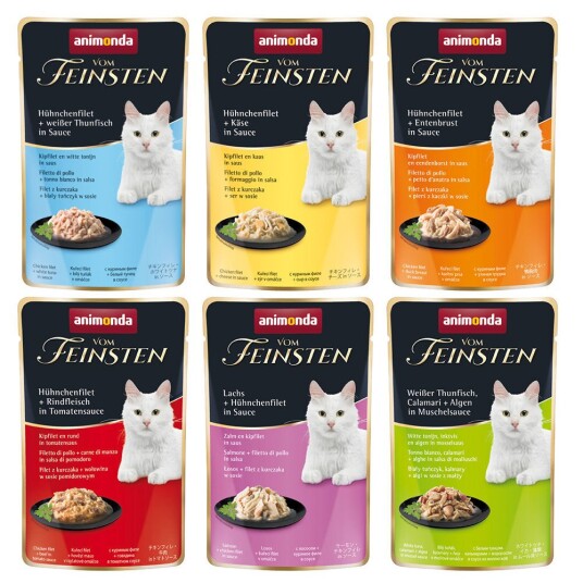 Animonda Vom Feinsten Porsjonsposer 18 X 50 G Blandet Pakke