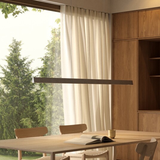 Hengelampe LIGHT POINT Edge Linear S1500 dimmbar Grå Arbeidsrom / kontor Aluminium Design 3.15 5 Grå