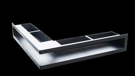 Peisbutikkenas Ventil SLIMline 500x500x100 hjørne Sort 28465150-2 Peisbutikkenas Ventil SLIMline 500x500x100 hjørne Sort 28465150-2