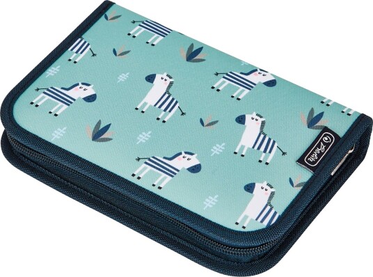 Herlitz Pennal Med 19 Deler 20,5x14x3,8 Cm Crazy Zebra