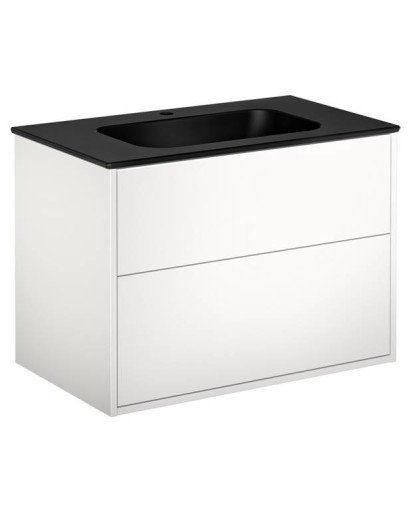 Gustavsberg Artic møbelpakke, 80x47 cm, hvit/sort
