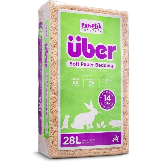 Uber ÜBER Papirstrø Natur 28 liter