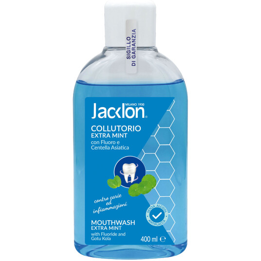 Munnvann Gotu Kola & Fluor Jacklon Extra Mint 400 ml.
