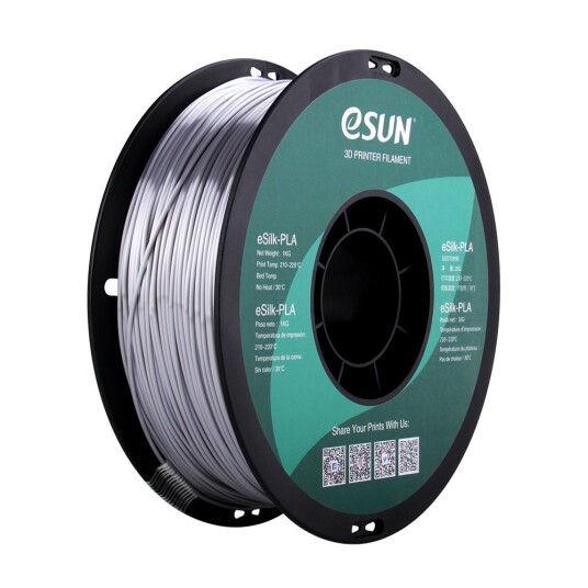 eSUN eSilk-PLA 1.75mm i kg - Silver