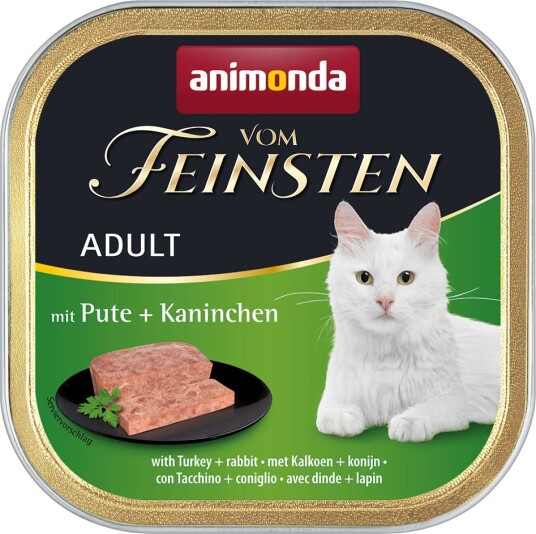 Animonda Vom Feinsten Våtfôr Adult Og Kanin Kalkun 6 X 100 G