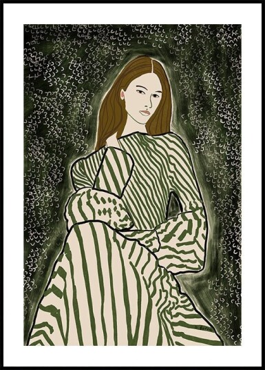 Woman SITTING Plakat / 30x40cm