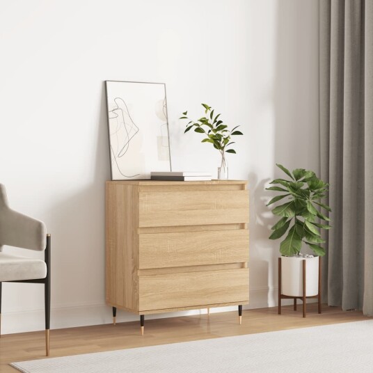  Skjenk sonoma eik 60x35x70 cm konstruert tre