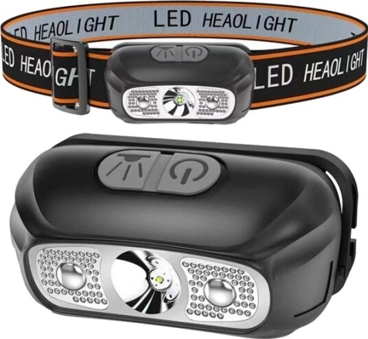 Lean Hodelykt Led 2 Moduser Usb-Lading Opptil 5 T