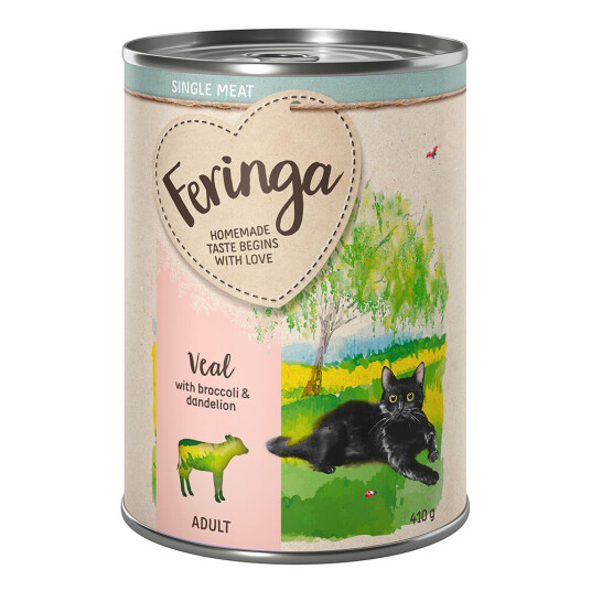Feringa Single Meat Menu 6 X 410 G Kalv Med Brokkoli & Løvetann