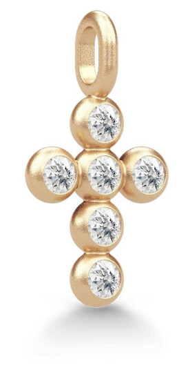 Julie Sandlau Diamond Cross Anheng 14 kt. Gull 0,15 ct. YG14-PD370 - Dame Julie Sandlau Diamond Cross Anheng 14 kt. Gull 0,15 ct. YG14-PD370 - Dame