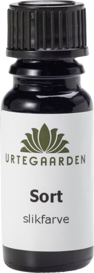 Urtegaarden Sort Slikfarge - 10 ml