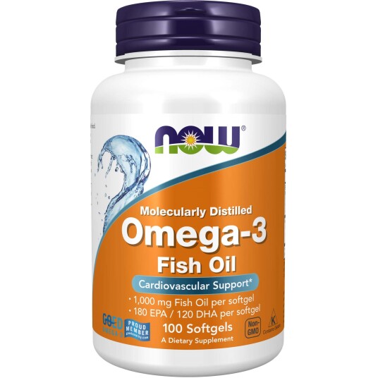 NOW Omega 3 1000 mg 100 stk NOW Omega 3 1000 mg 100 stk