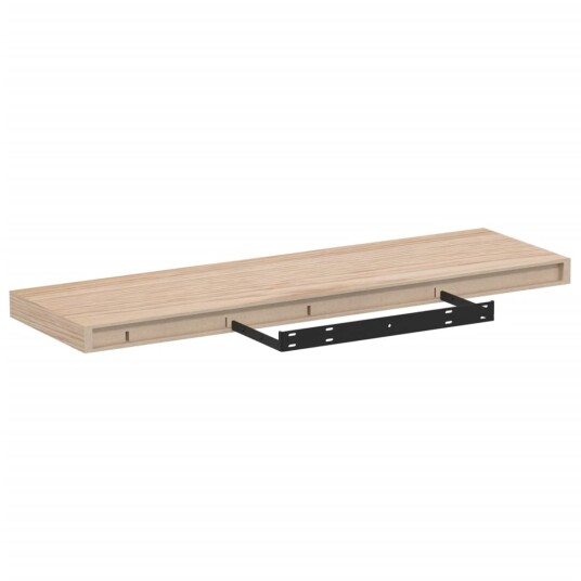 Flytende hylle 80x23,5x4 cm konstruert tre 8721158393029
