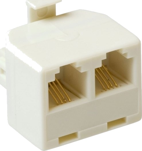 Act Td1506 Kabel /Adapter Rj 12 2X Rj 12 Hvit Td1506