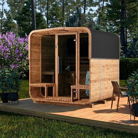 Tønnebastu i Thermowood | Badstutønne i Thermowood N 210