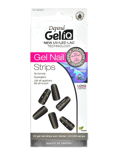 Depend Cosmetic Gel Iq Gel Nail Strips Black Mesh Cat Eye - Black - 1 ST Depend Cosmetic Gel Iq Gel Nail Strips Black Mesh Cat Eye - Black - 1 ST
