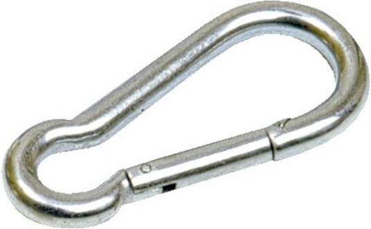 Karabinkrok elgalvanisert stål 60 mm Karabinkrok elgalvanisert stål 60 mm