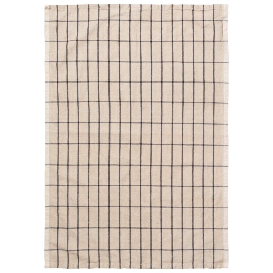 ferm LIVING Hale kjøkkenhåndkle 50x70 cm Sand-black
