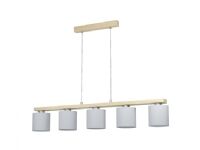 EGLO CASTRALVO LANGBORD E27 5L BS/TRE/HVIT