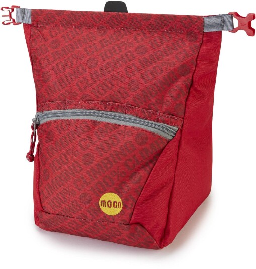 Moon Climbing Moon Bouldering Chalk Bag 100% True Red
