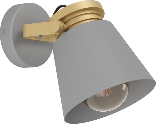 Eglo Twicken Vegglampe E27 Grå/Gull Eglo Twicken Vegglampe E27 Grå/Gull