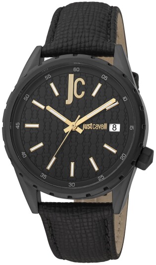 Just Cavalli Herreklokke JC1G217L0045 Classic Sort/Lær Ø42 mm Just Cavalli Herreklokke JC1G217L0045 Classic Sort/Lær Ø42 mm