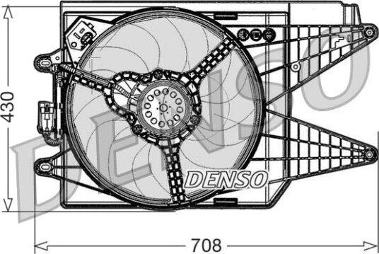 DENSO DER09049 Kjølevifte DENSO DER09049 Kjølevifte
