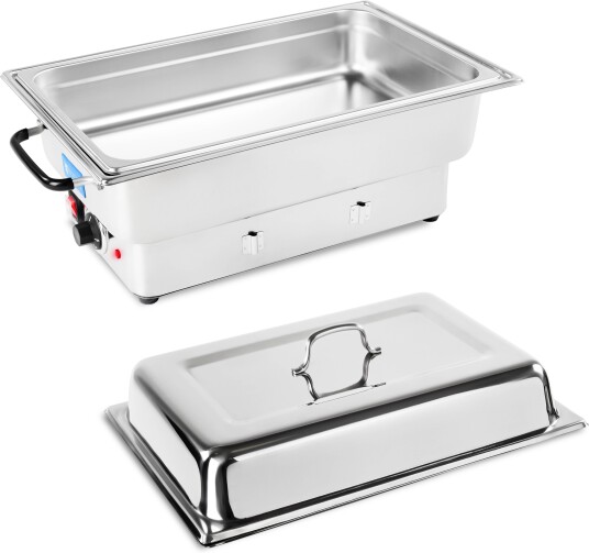 Royal Catering Varmefat   1600 W   100 mm dybde   13,3L volum   Inkl. 1/1 GN beholder 10010148