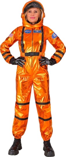 Widmann Klassisk Oransje Astronaut Damekostyme Small 28541