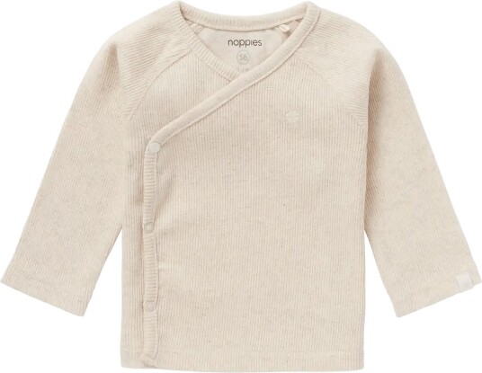 Noppies U Tee Overlap Ls Rib Nanyuki P611 OATMEAL MELANGE 62