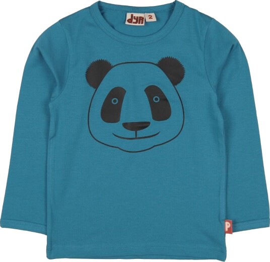 DYR Genser Roar T Blå m. Panda DYR 1 år (80) Genser