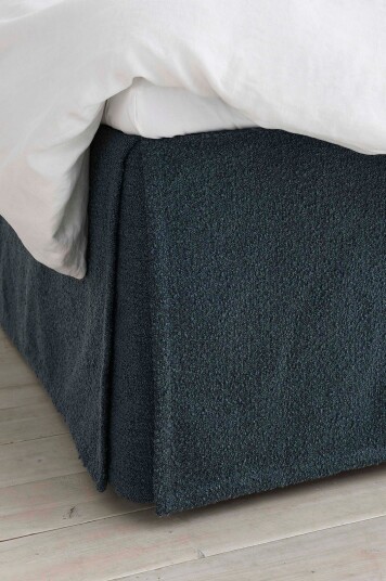 Ellos Home Sengekappe Altro i bouclé høyde 52 cm Blå