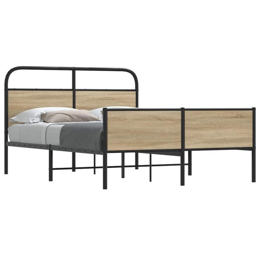  Sengeramme uten madrass sonoma eik 120x190 cm konstruert tre 8721158564832