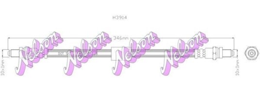 Bremseslange KAWE H3914 Bremseslange KAWE H3914