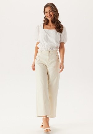 VILA Viemma High Waist wide button jeans Birch 42