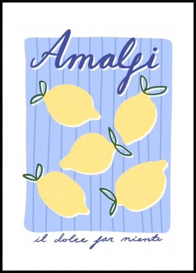 Lemon Bliss Amalfi Plakat / 100x150