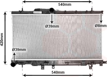 VAN WEZEL 51002057 Radiator motorkjøling VAN WEZEL 51002057 Radiator motorkjøling
