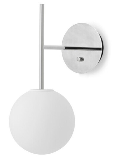 Audo Copenhagen - TR Bulb Suspended Vegglampe Polished Steel - Lampemesteren
