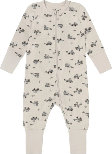 CeLaVi Jumpsuit Ls Aop Cream 100