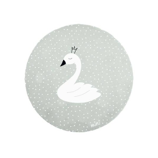 MADABOUTMATS Barneteppe Svane Touch Effie Mint 100x100cm