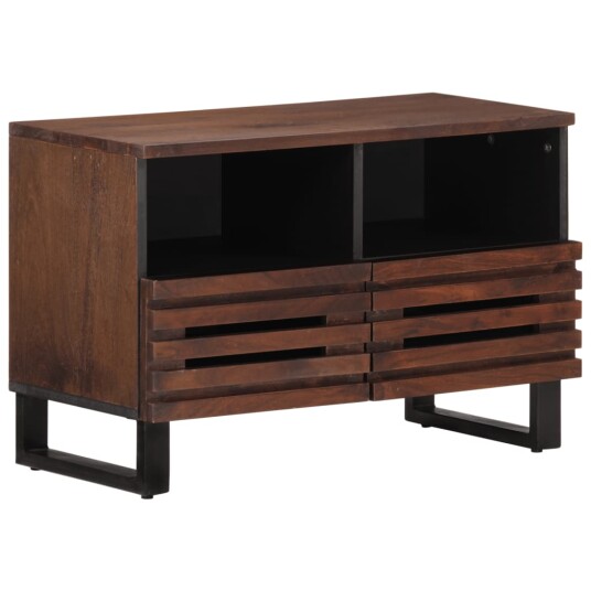  TV benk brun 70x34x46 cm heltre mango