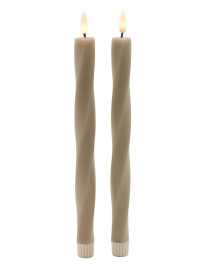 Sirius Home Nordisk Skulptur Sille Twist Ø2X26 Cm Light Caramel Beige 
